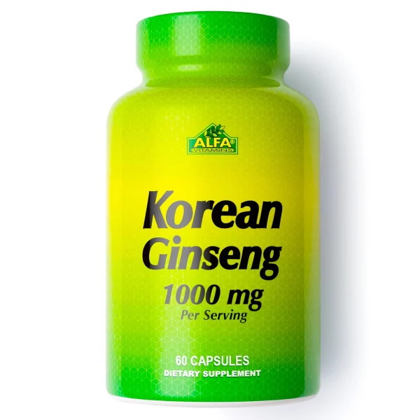 AlfaVitamins Korean Ginseng 60 Capsules
