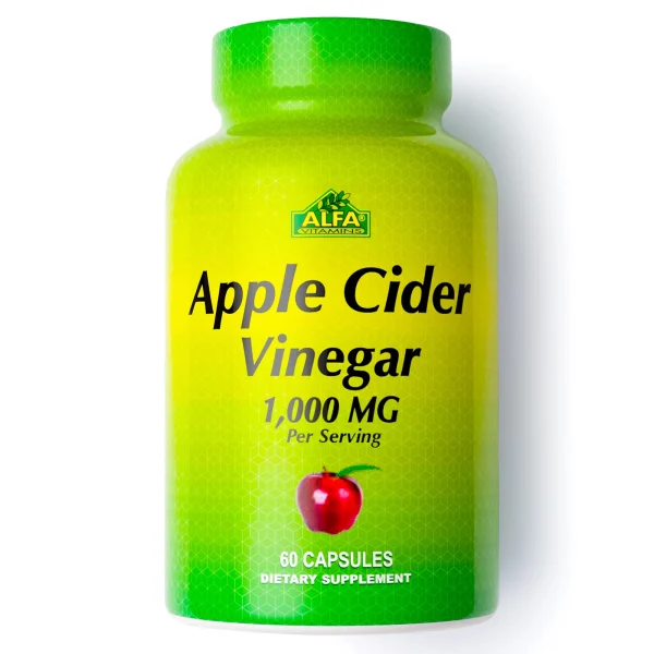 AlfaVitamins Apple Cider Vinegar 1000mg 60 Capsules