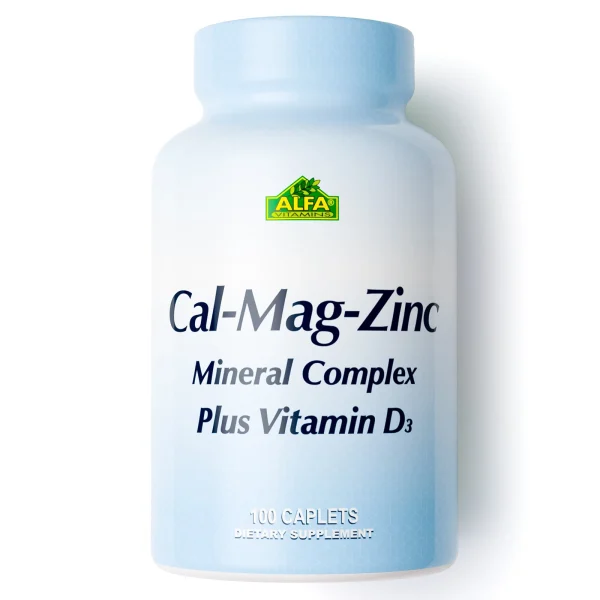 AlfaVitamins Calcium Magnesium Zinc Vitamin D 100 Capsules