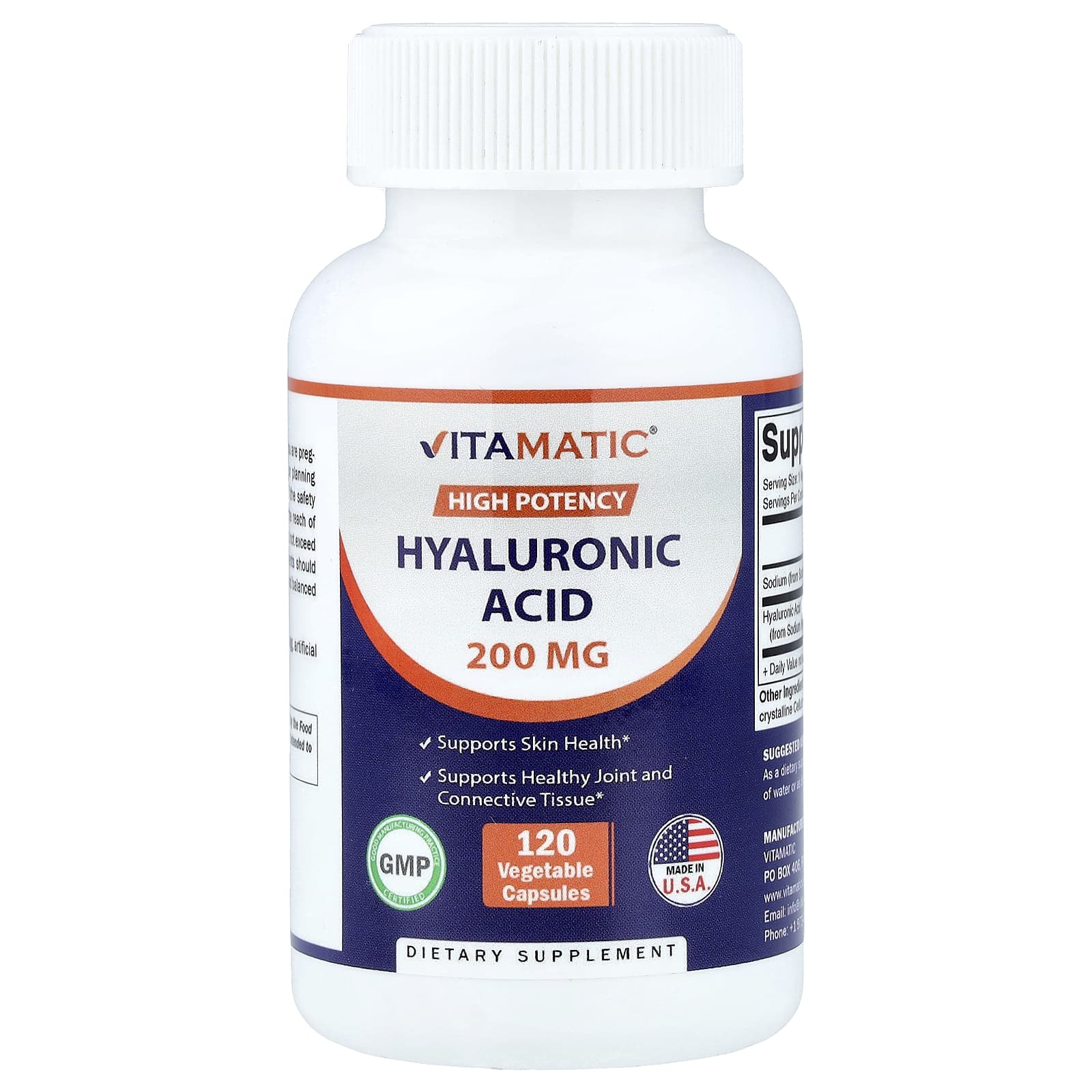 Vitamatic High Potency Hyaluronic Acid 200 mg