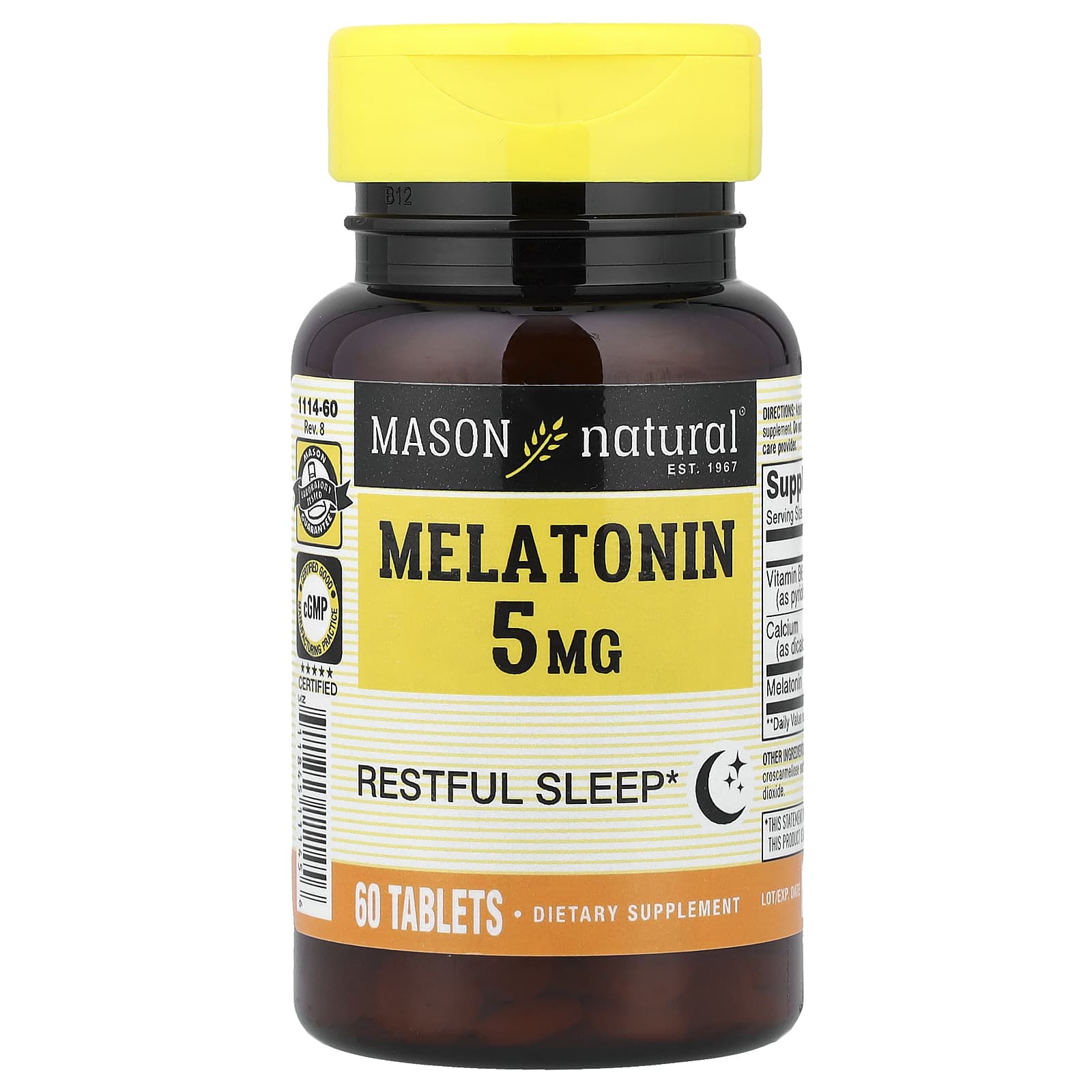 Mason Natural Melatonin 5 mg Mason Natural Melatonin 5 mg