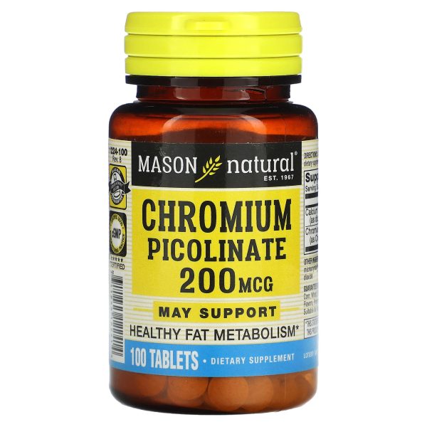 Mason Natural Chromium Picolinate 200 mcg