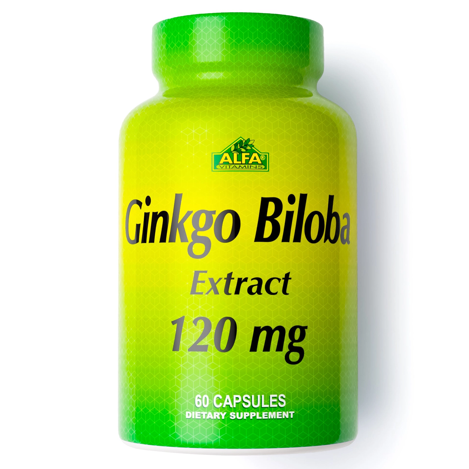 Alfa Vitamins Ginkgo Biloba 60 Capsules 120 mg